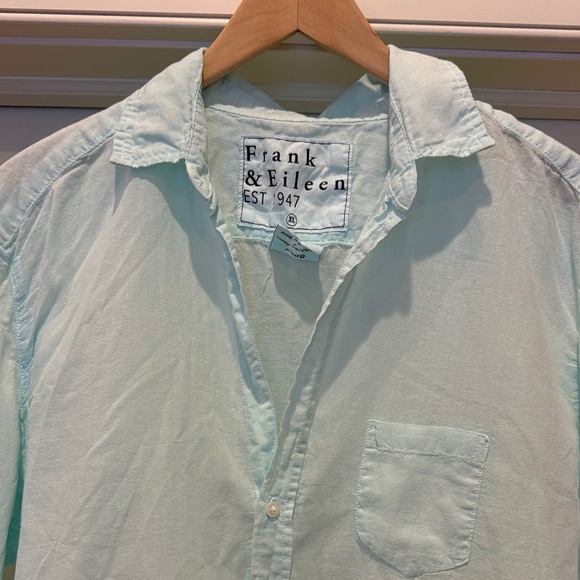 Frank & Eileen Tops - Frank & Eileen Soft Green Casual Blouse